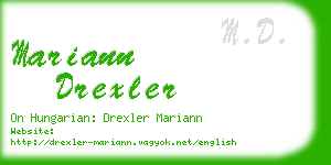 mariann drexler business card